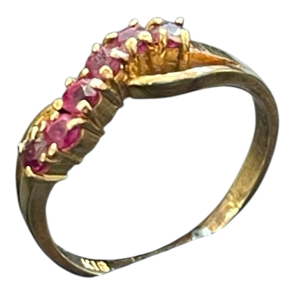 K18(18金)ルビー付リング