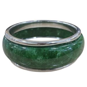 K18WG（18金ホワイトゴールド） リング 翡翠