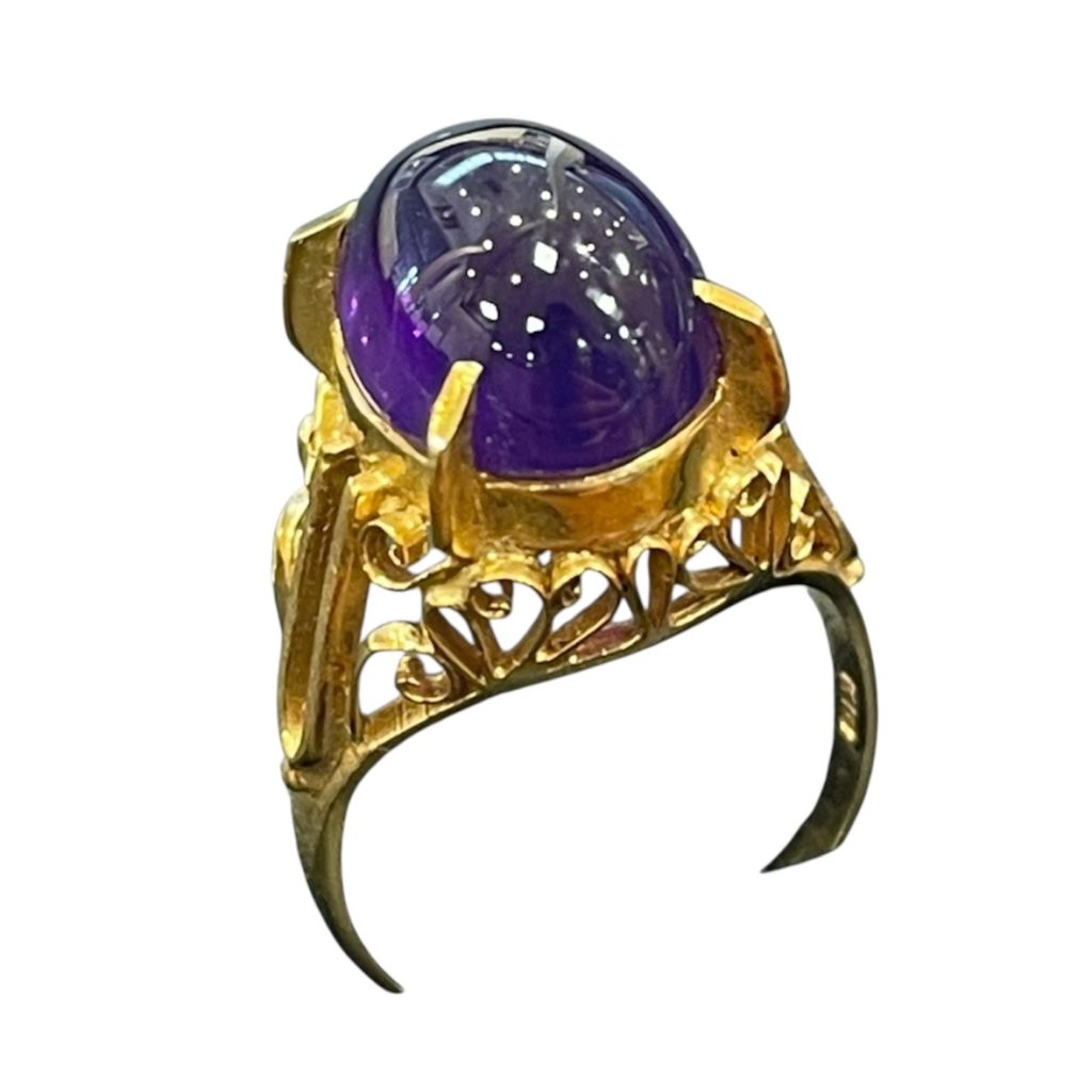 【K18 (18金)】アメジスト リング