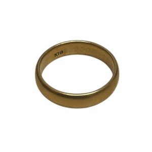 K18 石なしリング