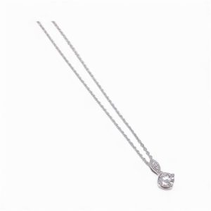 K18WG ネックレス ダイヤモンド付　弘前市