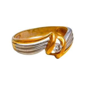 K18/Pt900　金　プラチナ　リング