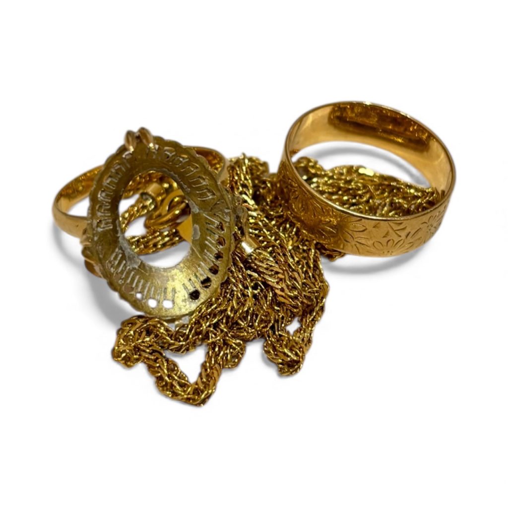 K18 まとめ 石なし 18金 リング ネックレス アクセサリー