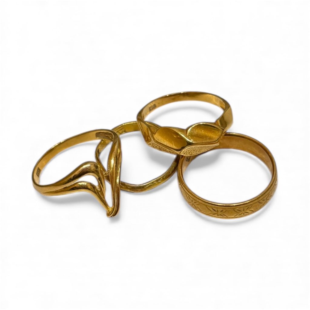 K18 リングまとめ 石なし 18金 アクセサリー