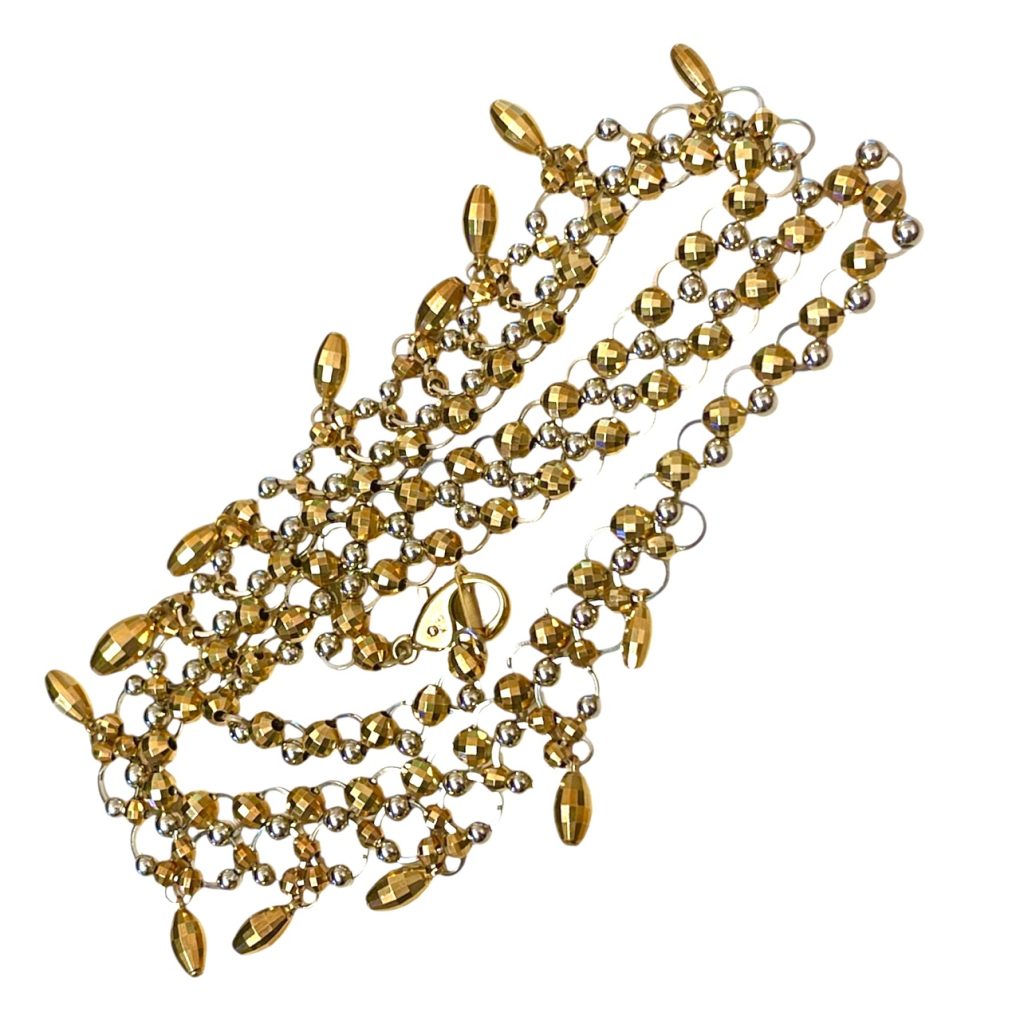 K18 18金 Pt850 プラチナ850 コンビ ネックレス