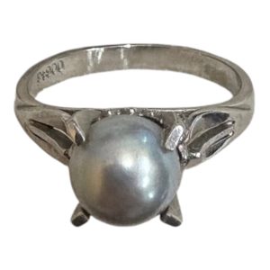 パール付き Pt850（プラチナ850）リング