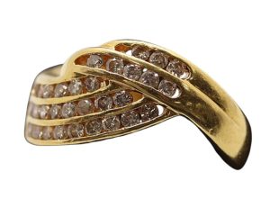 K18　18金　リング　ジュエリー ダイヤモンド