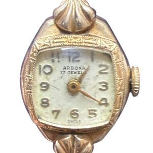 K14 金含有 ARBONA アンティーク腕時計
