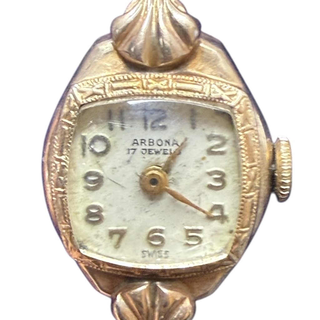 K14 金含有 ARBONA アンティーク腕時計