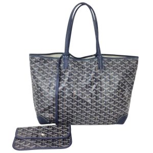 GOYARD  ゴヤール サンルイPM PVCxレザー トートバッグ