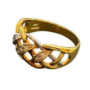 K18/Pt900　金　プラチナ　リング