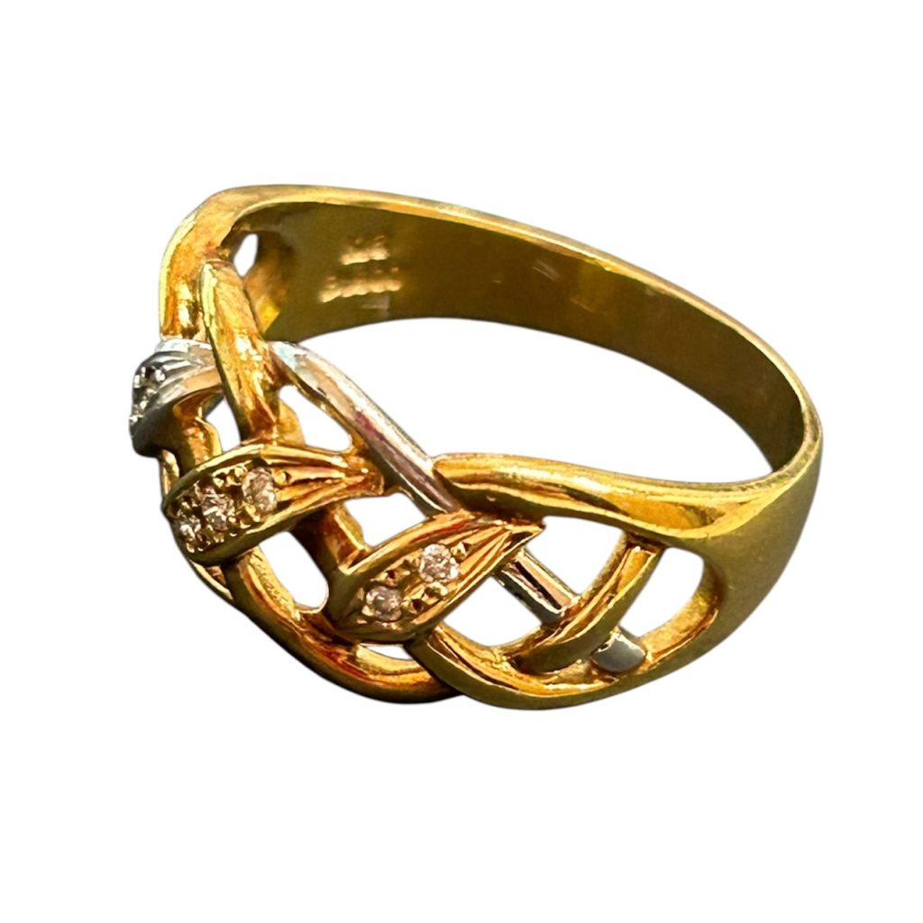 K18/Pt900　金　プラチナ　リング