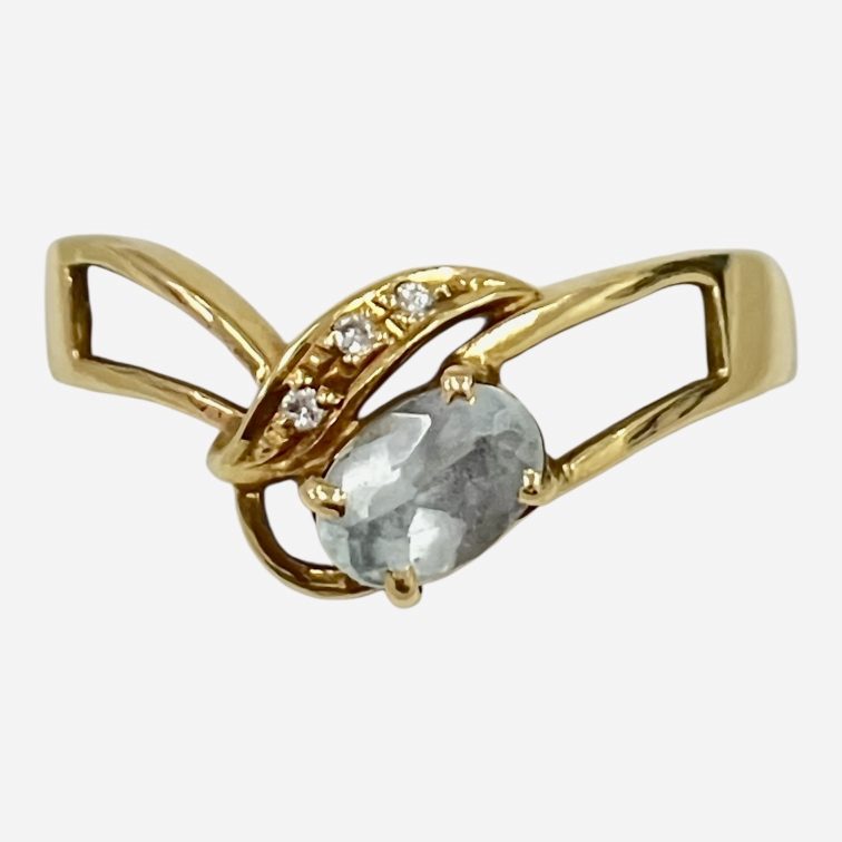 K18 Pt900 コンビリング