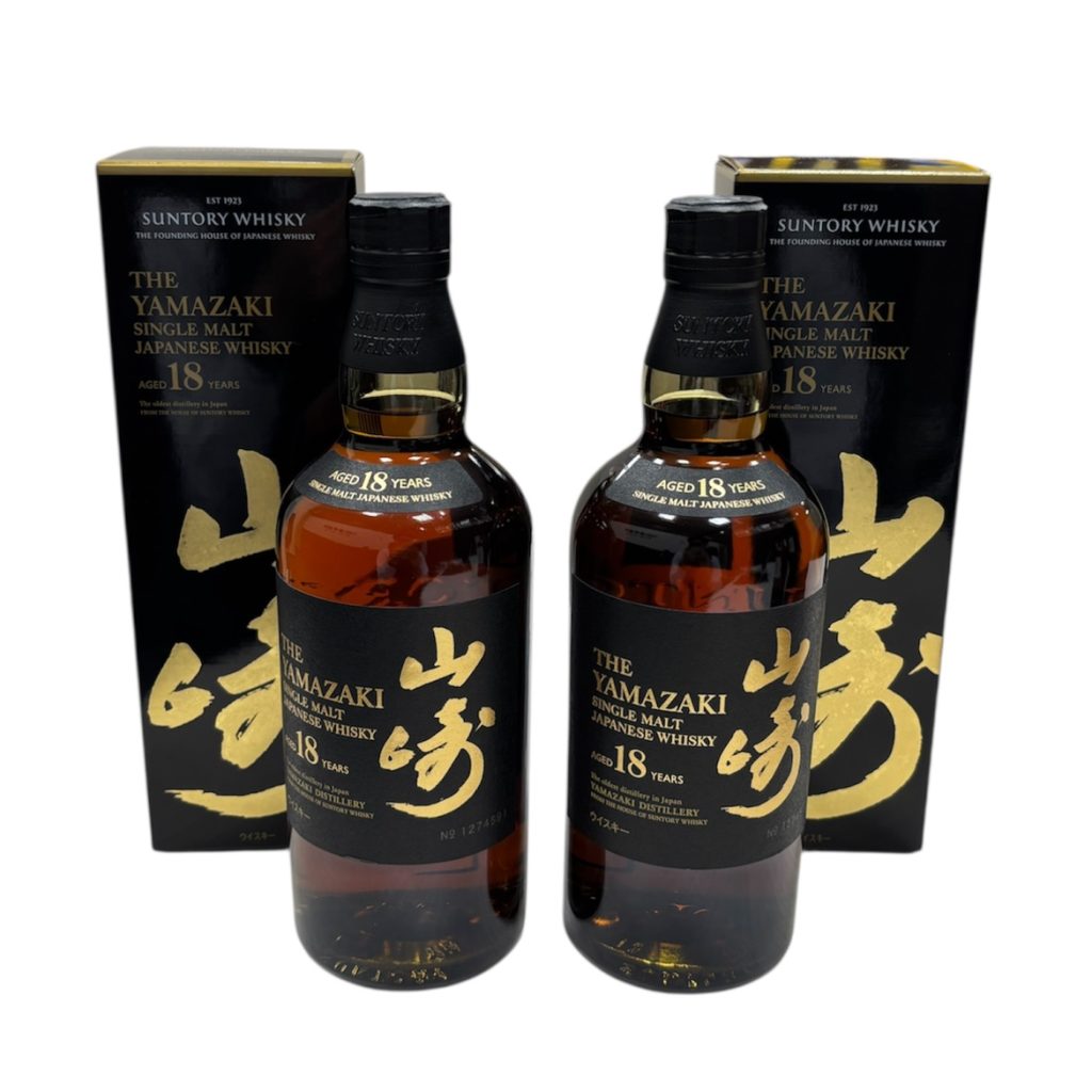 お酒　ジャパニーズウイスキー　山崎18年　2本おまとめ