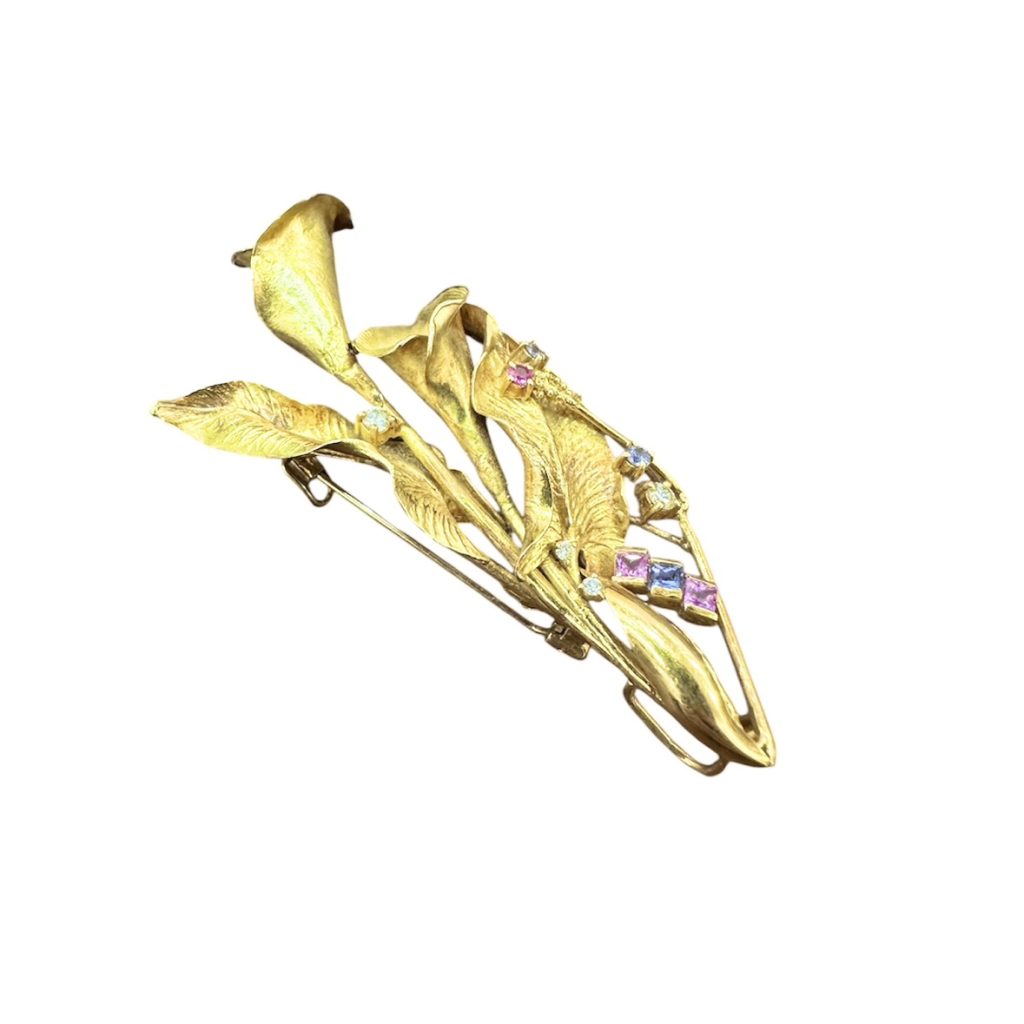 K18 18金 ブローチ