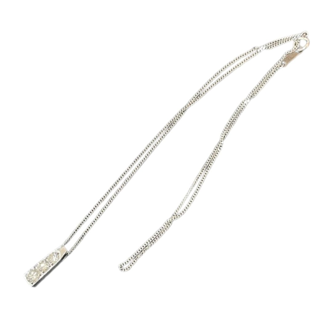 Pt850 ネックレス ダイヤ付き