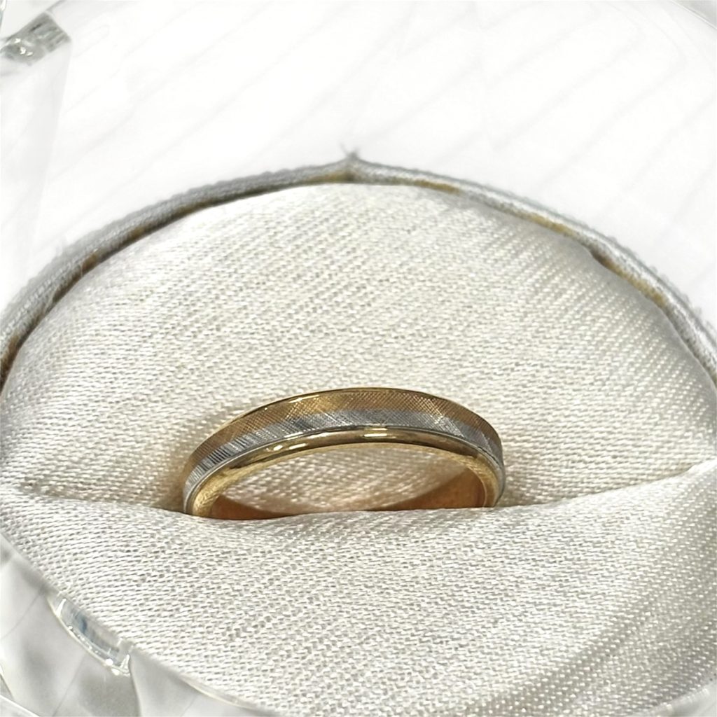 K18 Pt900 コンビリング