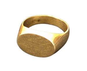 K18 750 18金 印台 リング