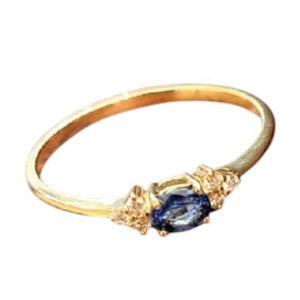 【K18 (18金)】サファイア リング