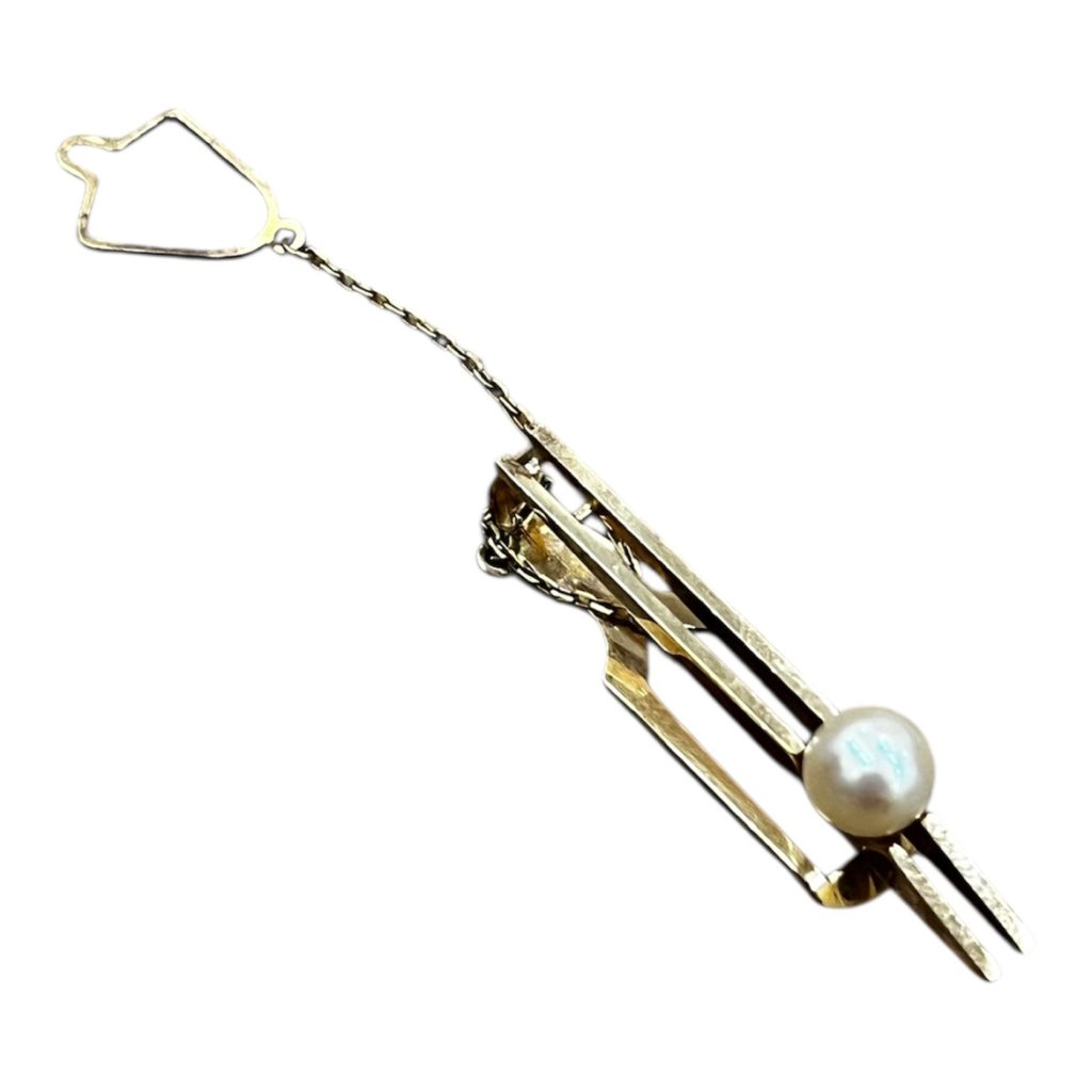 K18 ネクタイピン パール 真珠