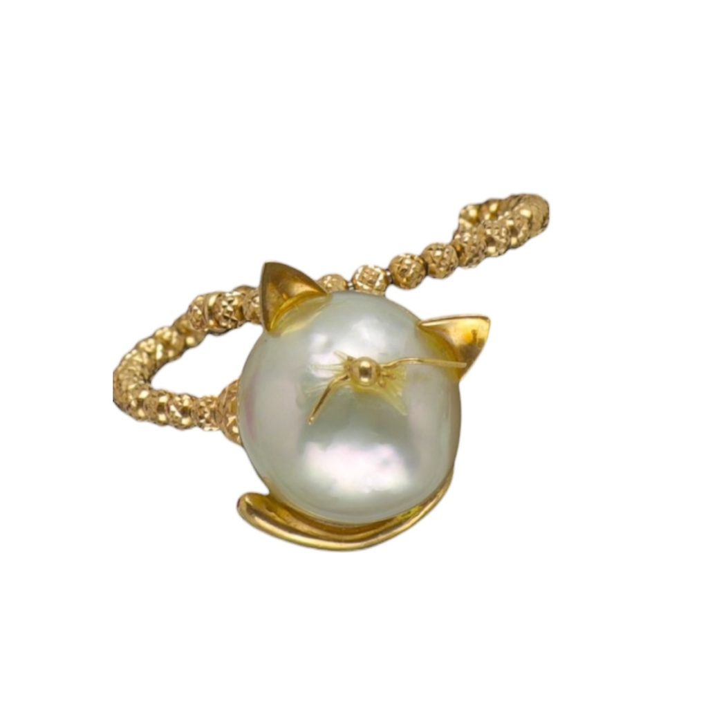 K18(18金) パールリング