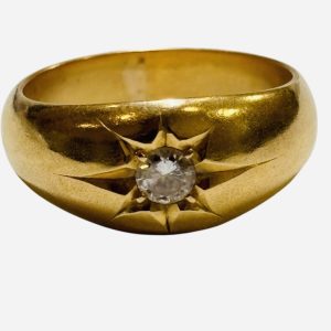 k18 (18金) リング 宝石付き (貴金属)