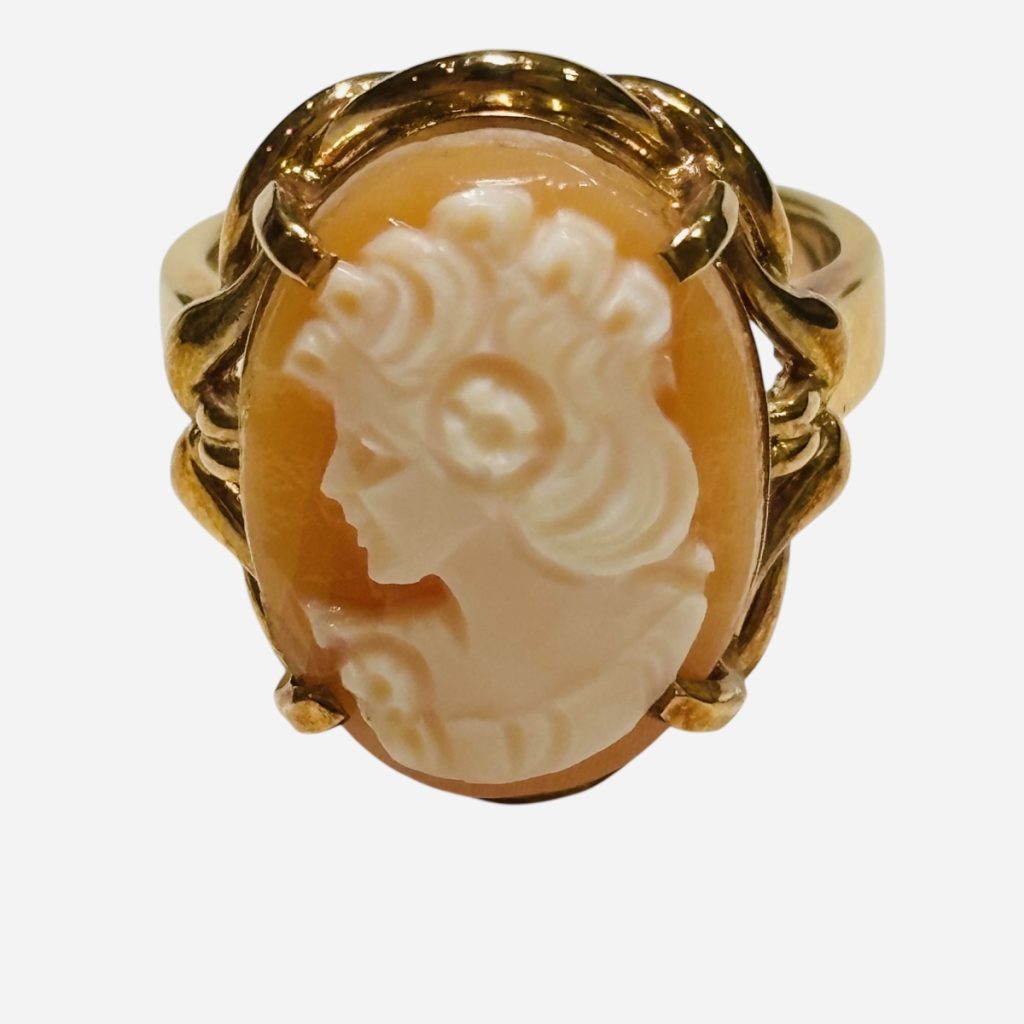 K18 (18金) カメオ リング  貴金属