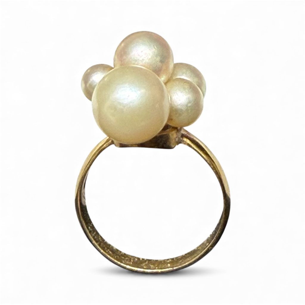 パール付き K18（18金）リング