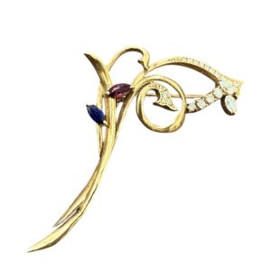 K18 18金 ブローチ