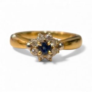 K18/Pt900 リング 石あり 18金 プラチナ アクセサリー