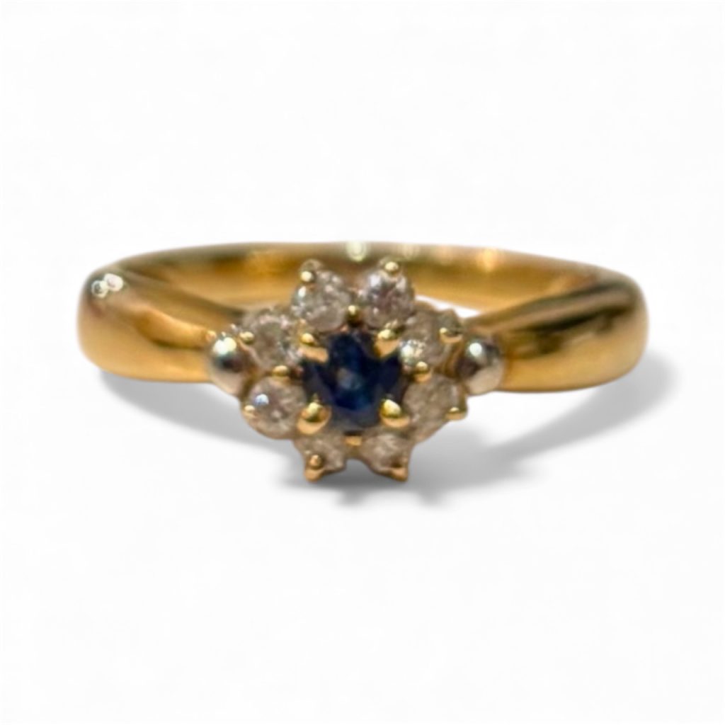 K18/Pt900 リング 石あり 18金 プラチナ アクセサリー