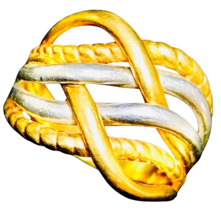 Pt900＆K18リング