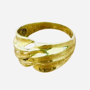 【K18 (18金) ×メッキ】リング (内側一部メッキ品)