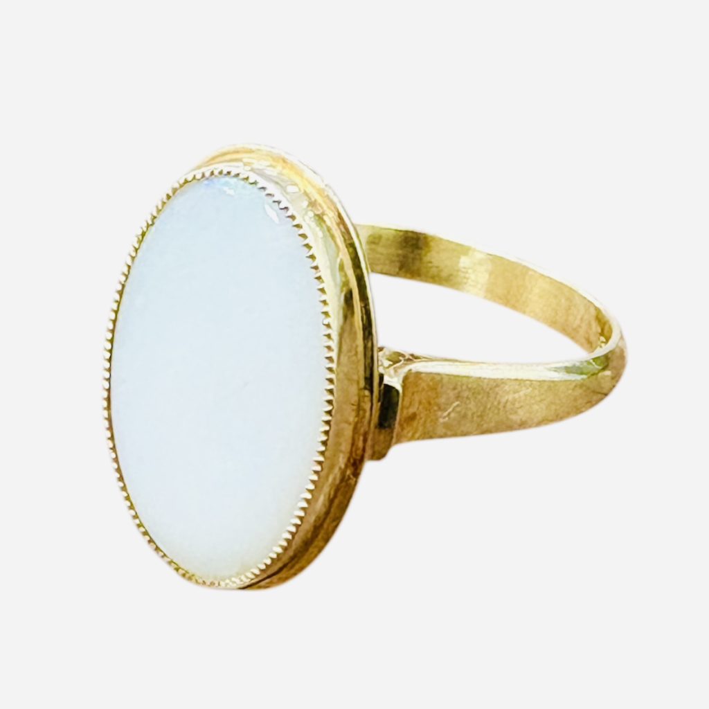 【K18 (18金)】イミテーションストーン  リング