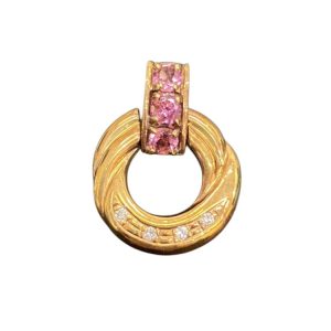 マルチカラー メレダイヤ K18 18金 750 トップ