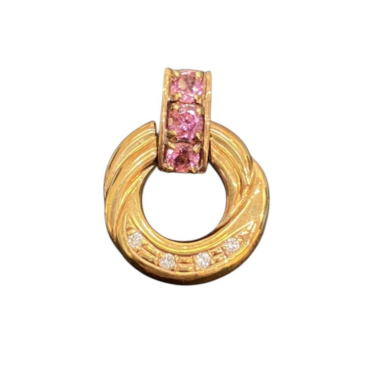 マルチカラー メレダイヤ K18 18金 750 トップ