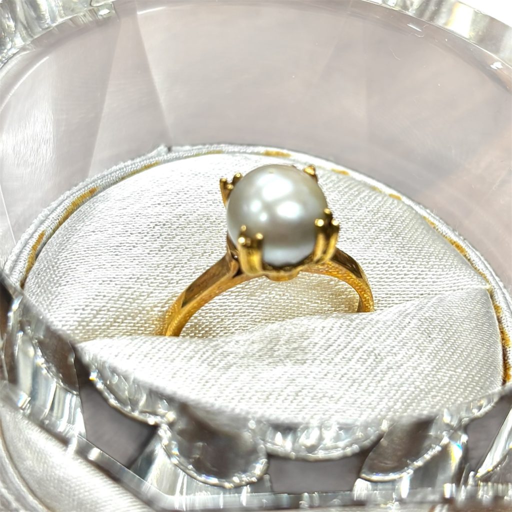 K18 リング 18金 パール