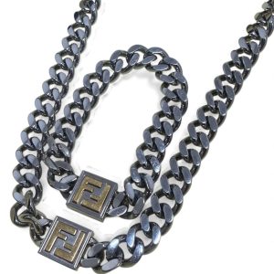 FENDI フェンディ 喜平ブレスレット＆ネックレスセット