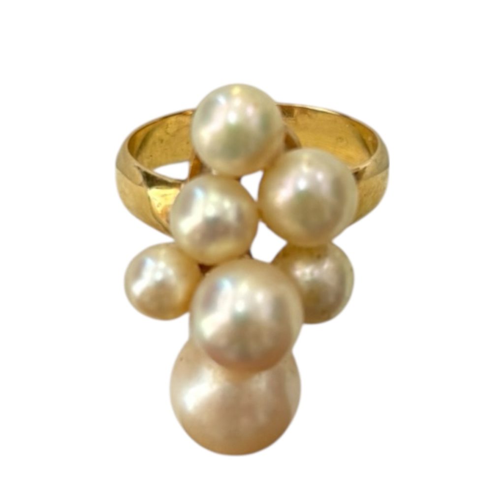 K18 パールリング（18金×パール）