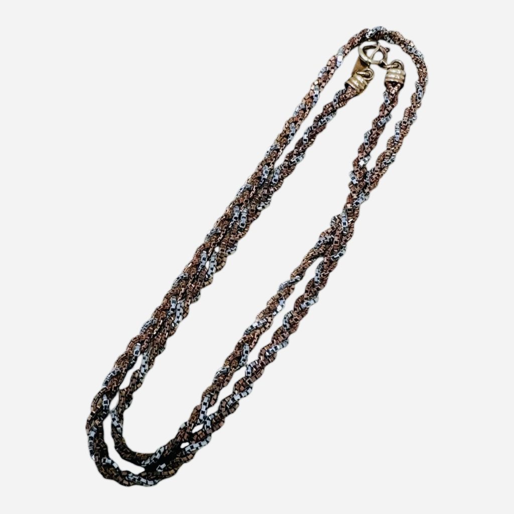 K18  Pt850 コンビ ネックレス