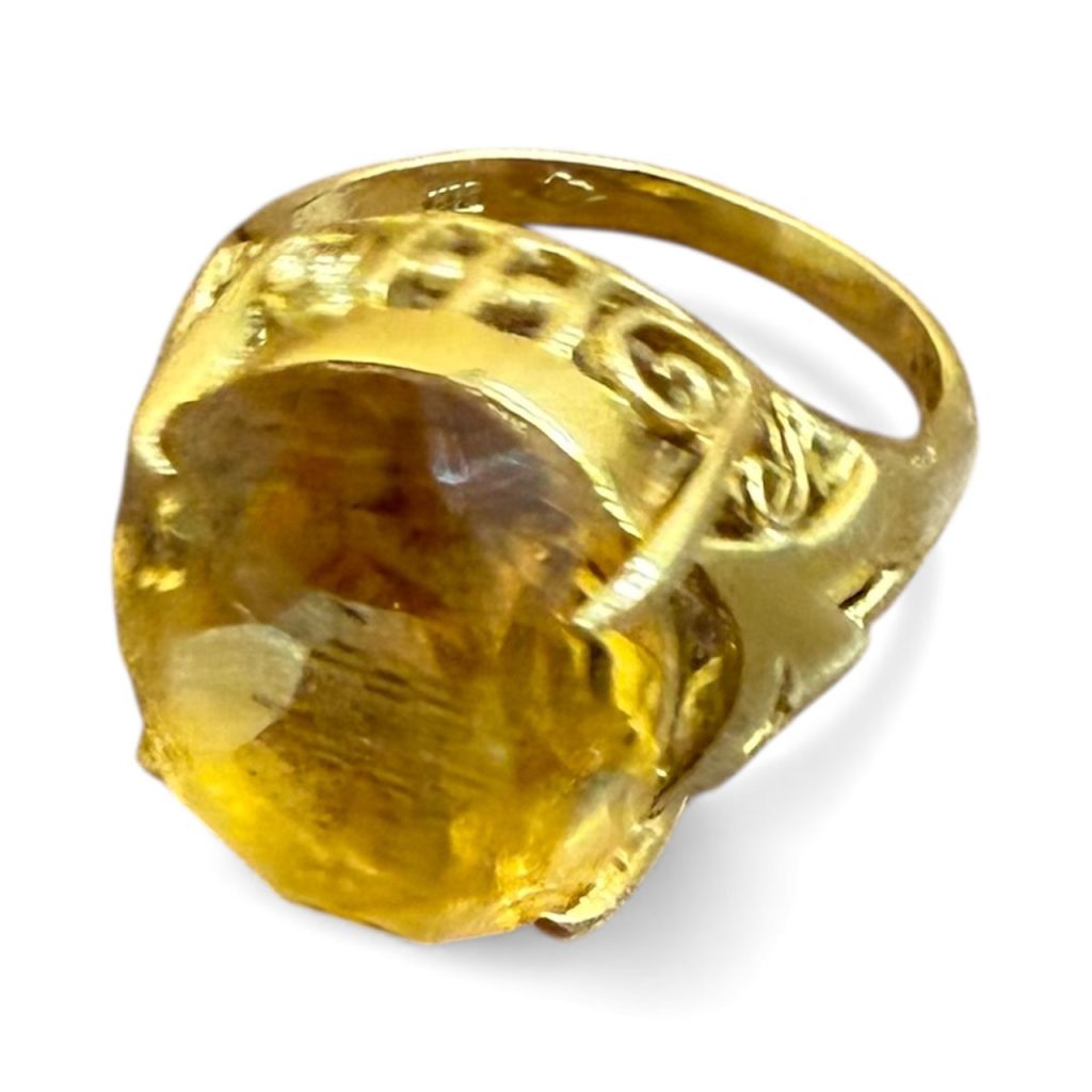 K18 リング 石つき アクセサリー 指輪