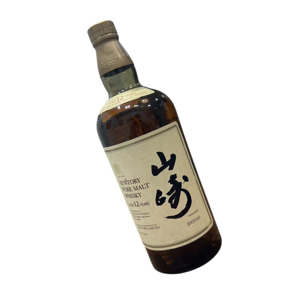 【お酒】サントリー（Suntory） 山崎12年 yamazakiウイスキー  ピュア　獅子マーク 箱なし 1000ml