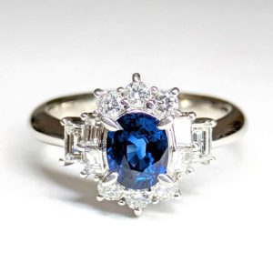 Pt900 プラチナ リング 指輪 サファイア