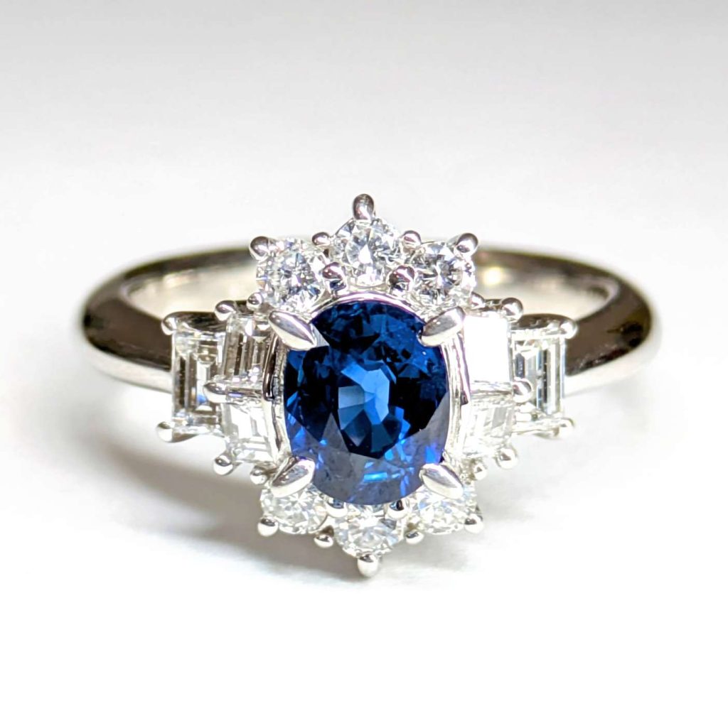 Pt900 プラチナ リング 指輪 サファイア