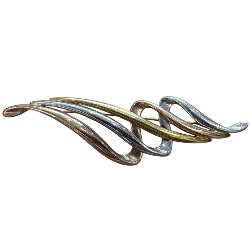 k18pt900コンビブローチ