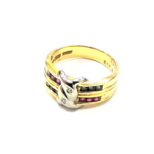 K18Pt900 コンビリング