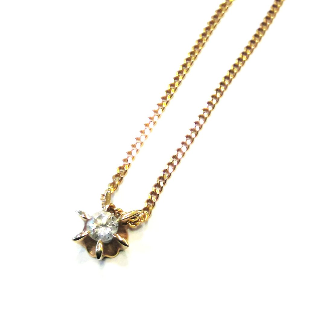 K18 ダイヤモンドネックレス