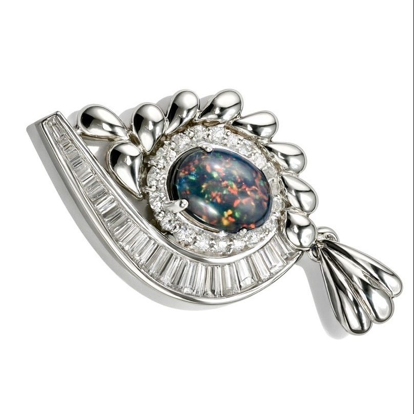 Pt900 オパールトップ