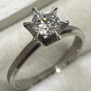 Pt850 ダイヤモンド付リング