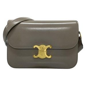 セリーヌ CELINE ショルダーバッグ クラシック トリオンフ バッグ/トリオンフ ミディアム グレーベージュ バッグ